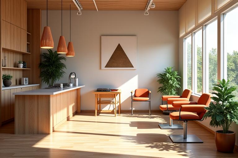 WillowWisp Hair Studio interior displaying eco-friendly and calming aesthetic